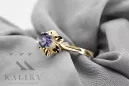 Artisanat vintage Anneau Alexandrite Or jaune 14 carats vrc004y